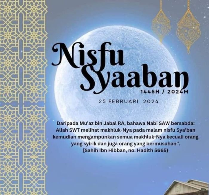 Malam Nisfu Syaban 2026 Tanggal Berapa? Ini Jadwal dan Amalan yang Dianjurkan